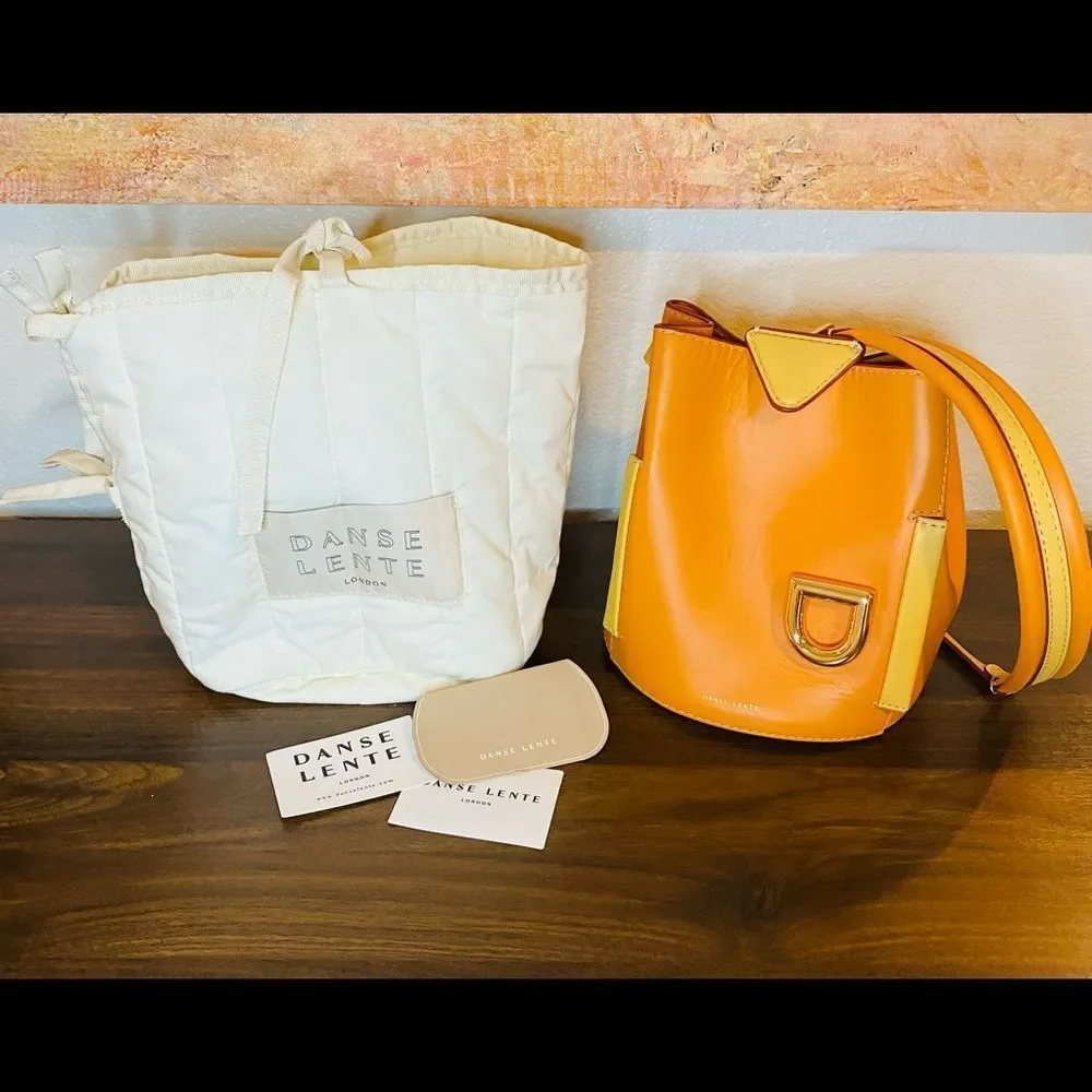 DANSE LENTE Leather Bucket Bag. London. - Picture 11 of 12
